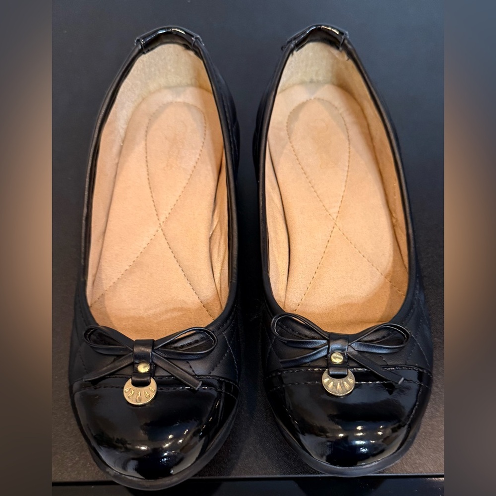 Jacklyn Smith Elegant Black Women's Flats Quilted Shoes sizes:6” - Picture 7 of 10